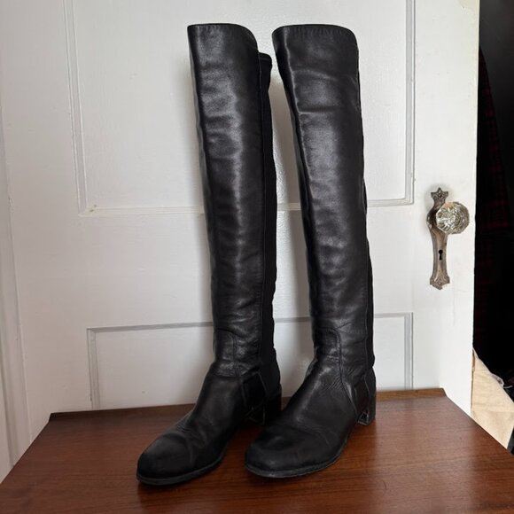 Stuart Weitzman Leather Over the knee boots - Picture 6 of 8